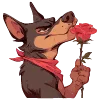 🌹 Эмодзи «пёсики» для Telegram