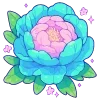 Стикер 8 💐 Набор эмоджи с цветами