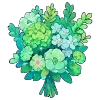 Стикер 37 💐 Набор эмоджи с цветами
