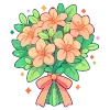 Стикер 22 💐 Набор эмоджи с цветами