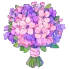 Стикер 59 💐 Набор эмоджи с цветами