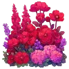 Стикер 15 💐 Набор эмоджи с цветами
