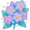 Стикер 10 💐 Набор эмоджи с цветами