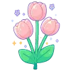 Стикер 9 💐 Набор эмоджи с цветами