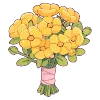 Стикер 31 💐 Набор эмоджи с цветами
