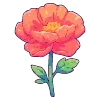 Стикер 25 💐 Набор эмоджи с цветами