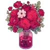 Стикер 12 💐 Набор эмоджи с цветами