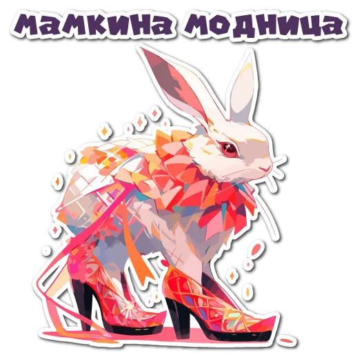 😎 Стикер «Нейро Зайки» для Telegram