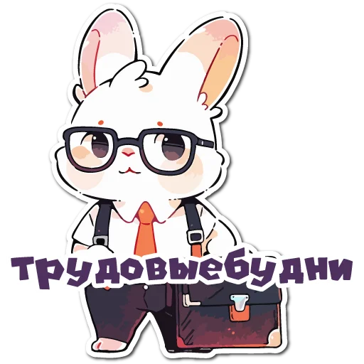 💼 Стикер «Нейро Зайки» для Telegram