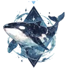 🌊 Эмодзи «Нейро косатки» для Telegram