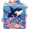 🌊 Эмодзи «Нейро косатки» для Telegram