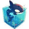 🌊 Эмодзи «Нейро косатки» для Telegram