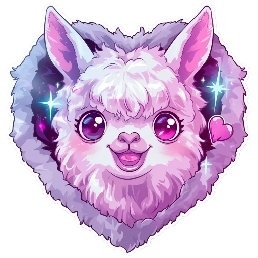 😍 Стикер «Ламы» для Telegram