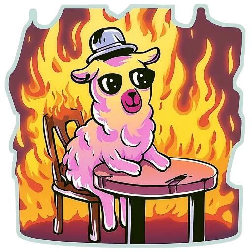 🔥 Стикер «Ламы» для Telegram