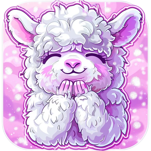 😊 Стикер «Ламы» для Telegram