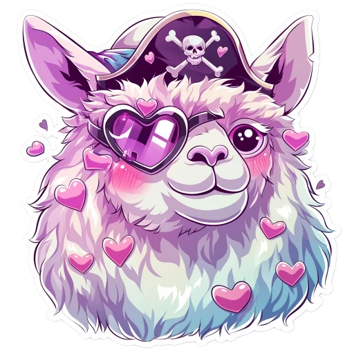 🏴‍☠️ Стикер «Ламы» для Telegram