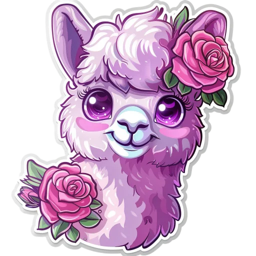 🌸 Стикер «Ламы» для Telegram