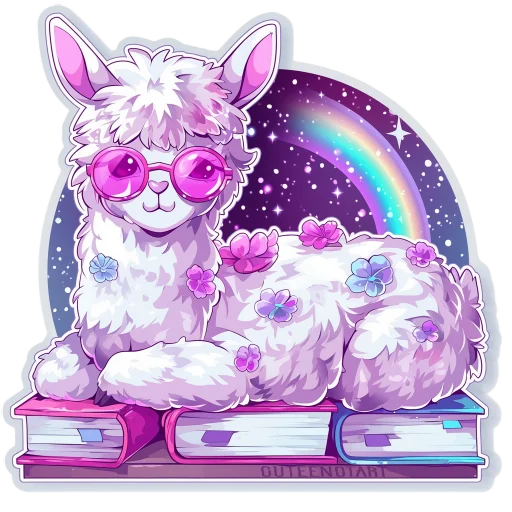 📖 Стикер «Ламы» для Telegram