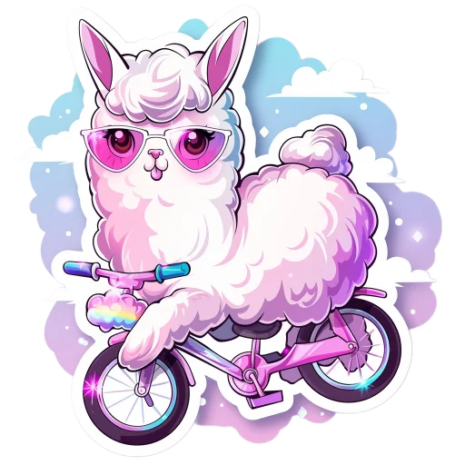 🚲 Стикер «Ламы» для Telegram