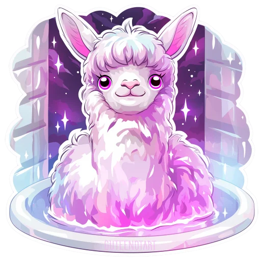 🛁 Стикер «Ламы» для Telegram