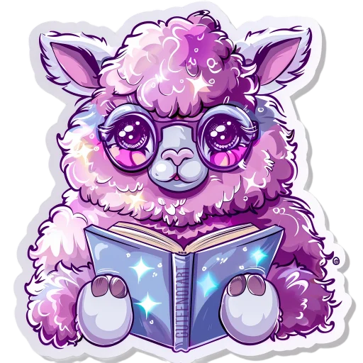 📖 Стикер «Ламы» для Telegram