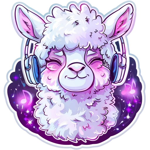 🎧 Стикер «Ламы» для Telegram