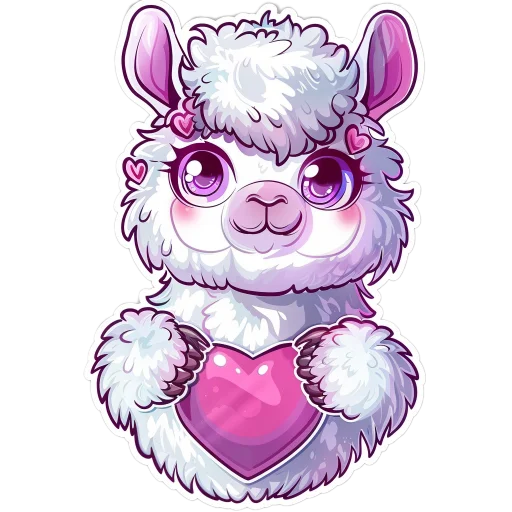 ❤️ Стикер «Ламы» для Telegram