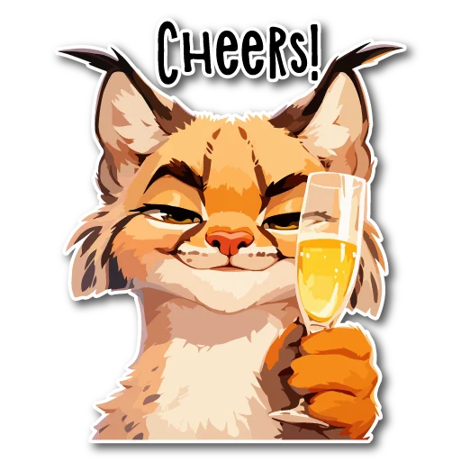 🥂 Стикер «Рыськи» для Telegram