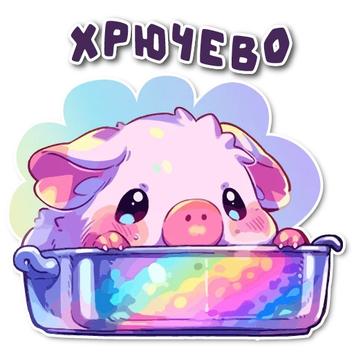 🥕 Стикер «порося» для Telegram