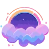 🌧 Эмодзи «neuroretrowave 2» для Telegram
