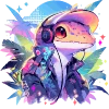🐸 Эмодзи «neuroretrowave 2» для Telegram