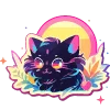 🐈‍⬛ Эмодзи «neuroretrowave 2» для Telegram