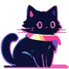 🐱 Эмодзи «neuroretrowave 2» для Telegram