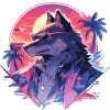 🐶 Эмодзи «neuroretrowave 2» для Telegram