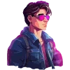 Стикер 33 Neuroretrowave