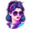 Стикер 23 Neuroretrowave