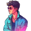 Стикер 32 Neuroretrowave