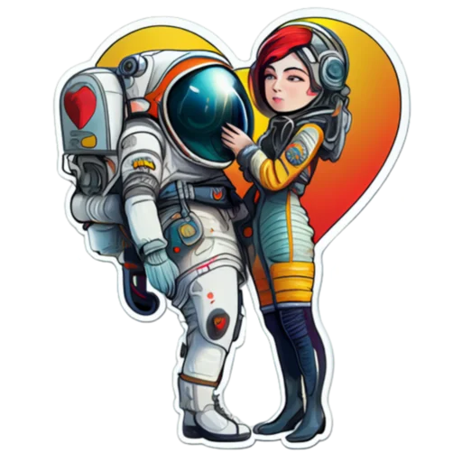 🧡 Стикер «КосмоСтикеры» для Telegram