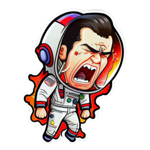 😡 Стикер «КосмоСтикеры» для Telegram