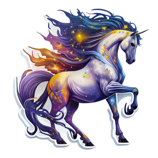 🦄 Стикер «КосмоСтикеры» для Telegram