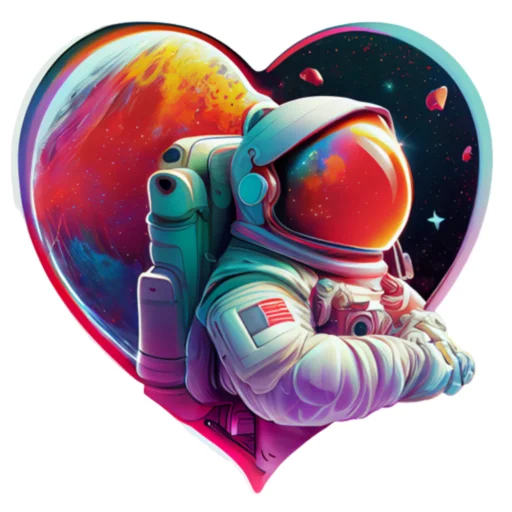 ❤️ Стикер «КосмоСтикеры» для Telegram