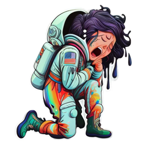 😭 Стикер «КосмоСтикеры» для Telegram