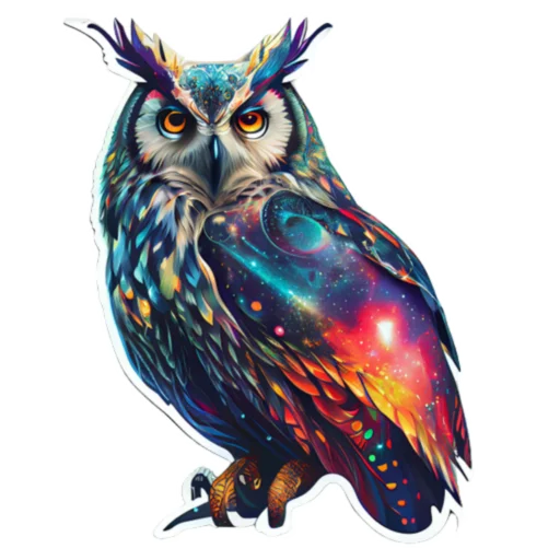 🦉 Стикер «КосмоСтикеры» для Telegram