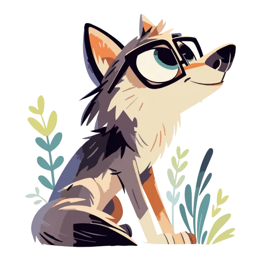 🤓 Эмодзи «Волчата» для Telegram