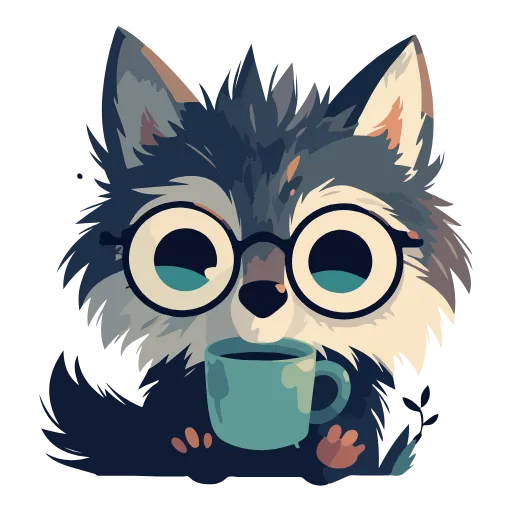 ☕️ Эмодзи «Волчата» для Telegram