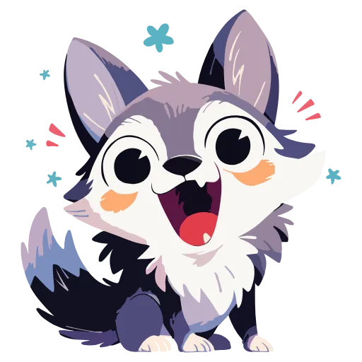 🐺 Эмодзи «Волчата» для Telegram
