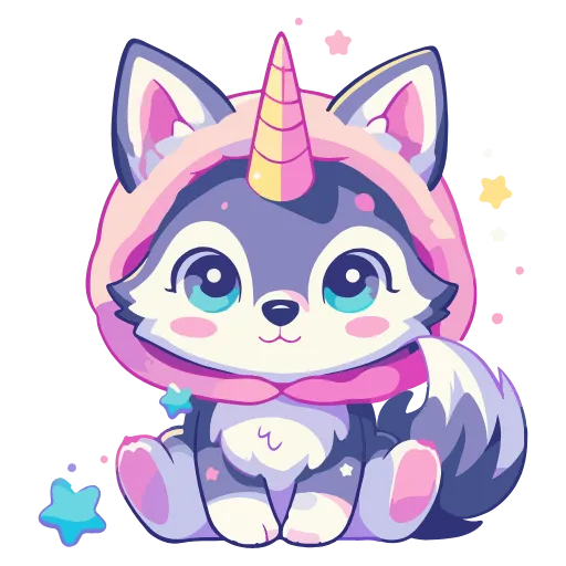 🦄 Эмодзи «Волчата» для Telegram
