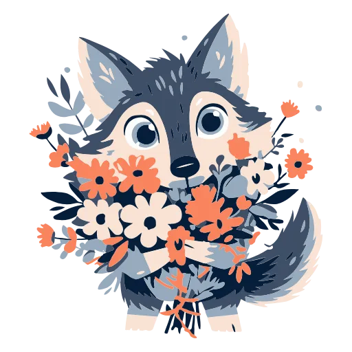 🐺 Эмодзи «Волчата» для Telegram
