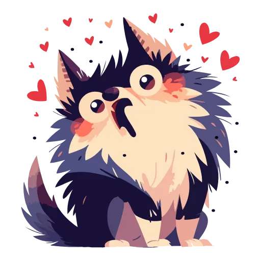 💞 Эмодзи «Волчата» для Telegram