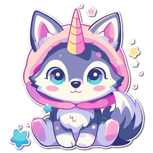 🦄 Стикер «Волчата» для Telegram